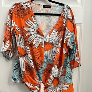 Cute tie front top purchased from Zullily NWOT.